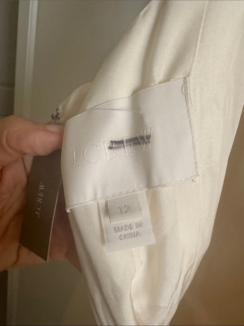 NWT J Crew formal Ivory V-Neck Maxi Dress